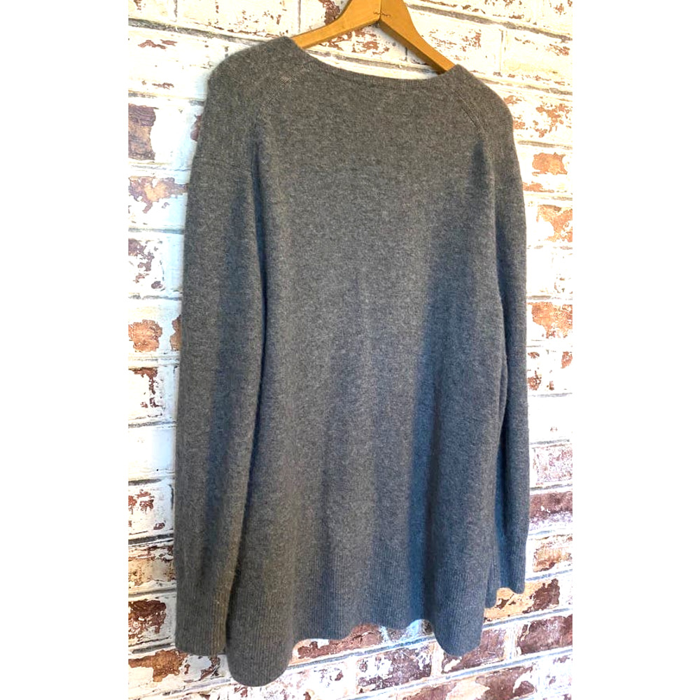 Madewell Cozy Walker Cozy Alpaca Wool Blend Open Cardigan w Pockets - Picture 10 of 10